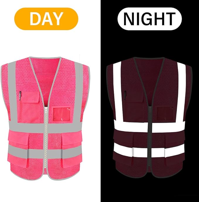 HYCOPROT High Visibility Mesh Safety Reflective Vest - Image 5