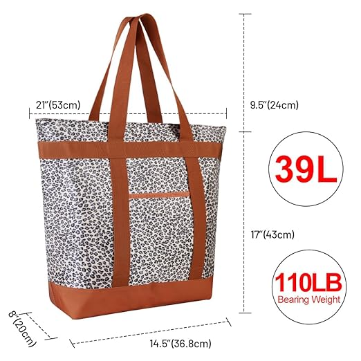 Insulated Reusable Tote Bag for Grocery Shopping for Women/Men, Pizza/Food - Image 2
