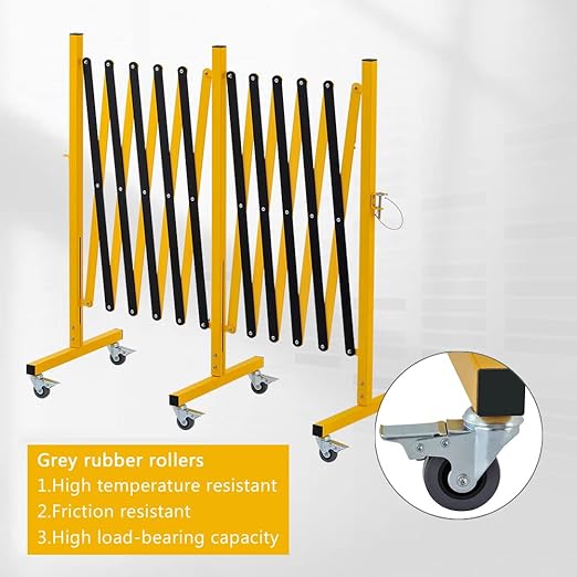 GYMTIME Industrial Expandable Metal Barricade, 16 Feet, Easily Assembled Safety - Image 5
