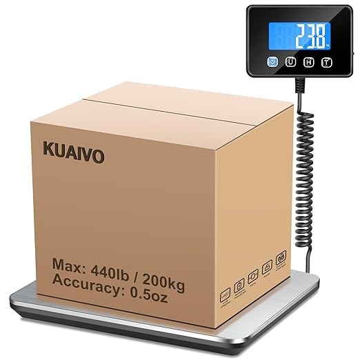 Luggage Scale 440lb Digital Shipping Scale by KUAIVO