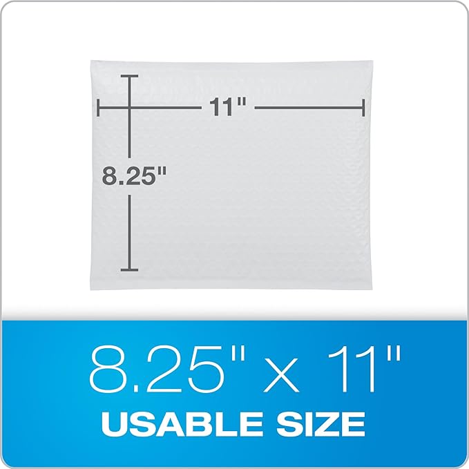 Quality Park Bubble Mailers, 8.25 x 11 Shipping Envelopes, Water Resistant - Image 6