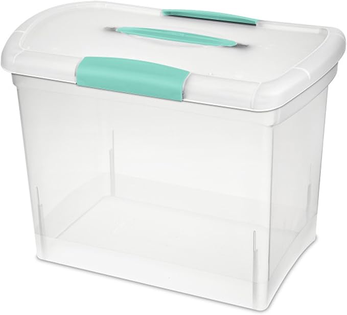 Sterilite Large Nesting ShowOffs Stackable Storage Bin, Latching Organizer Tote - Image 2