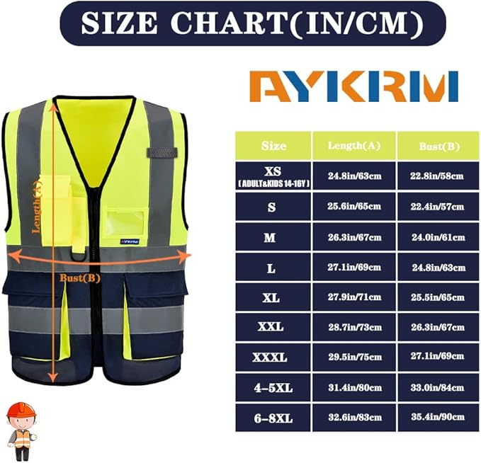 A-SAFETY High Visibility Reflective Safety Vest Customize Logo - Image 2