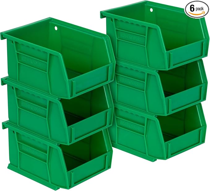 Akro-Mils 30210 AkroBins Plastic Storage Bins, Space-Saving Stackable by Akro-Mils
