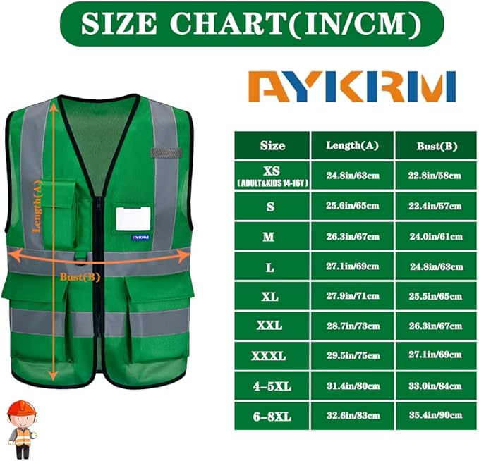 A-SAFETY High Visibility Reflective Safety Vest Customize Logo - Image 2