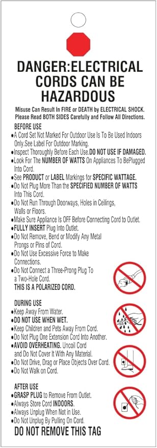 Amazon Basics Indoor/Outdoor Extension Cord, 3-Prong Vinyl - Image 4