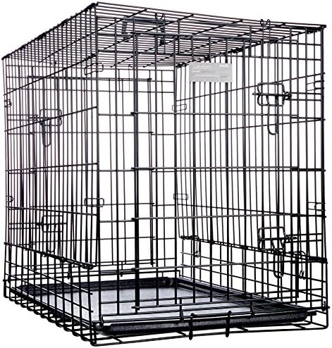 MidWest Homes for Pets Solutions Series Side-by-Side SUV Dog Crate, Double Door Folding Metal Cage Designed to Fit in SUVs & Vans, for Dogs up to 70 Lbs - Image 4