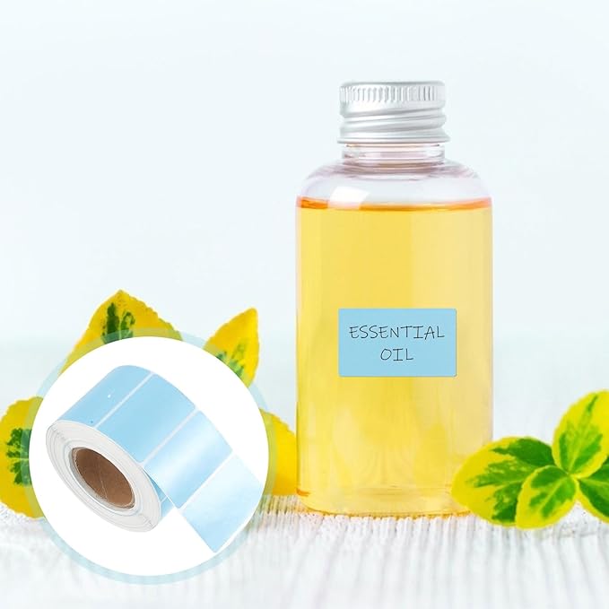 PartyKindom Self-Adhesive Thermal Label Roll Sky Blue Price Sticker - Image 7