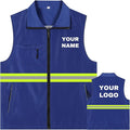 YOWESHOP Lightweight Zip-Up Safety Vest by YOWESHOP