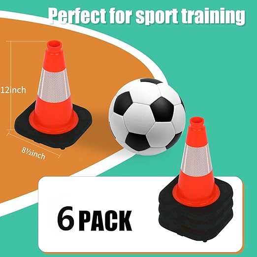 BESEA 12 Inch Traffic Cones, Safety Cones - Image 2