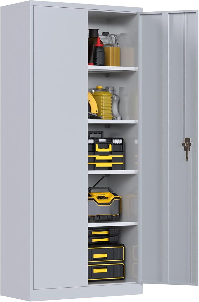 Metal Garage Storage Cabinet, Steel Lockable File Cabinet by JAORD