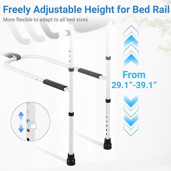 Klvied Bed Rails for Elderly Adults Safety, Bed Side Rails - Image 6