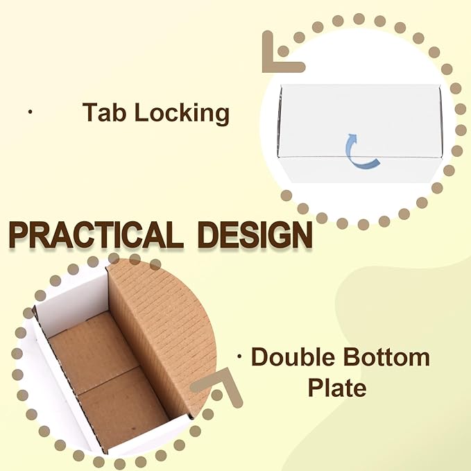 WIFTREY 100 Pack 4.6x2.2x2.2 Small Shipping Boxes - Image 4