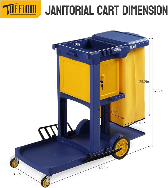TUFFIOM Multifunctional Janitorial Cart - Image 5