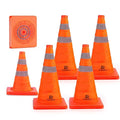 RoadHero 18 Inch 6 Pack Collapsible Traffic Safety Cones, Parking Lots by RoadHeroUS