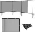 Patio 6' x 112' Outdoor Privacy Screen Freestanding Temporary Fence Panels Net by Patio