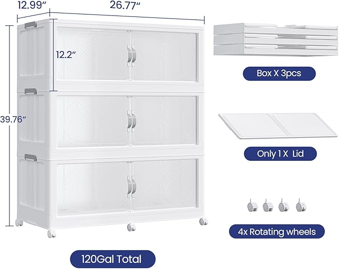 90GAL Plastic Storage Bins - Image 2
