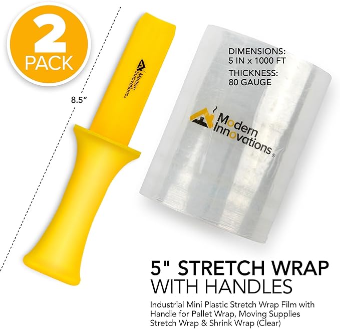 Mini Stretch Wrap 5 Inch Plastic Stretch Film - Image 2