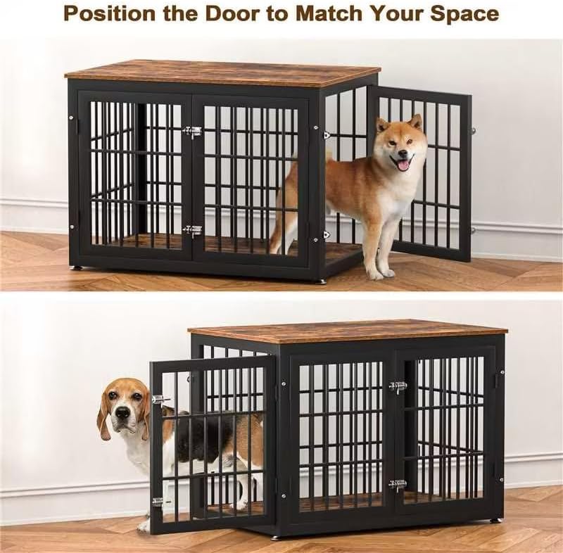 rehomerance 38" Heavy Duty Dog Crate Furniture for Large and Medium Dogs - Image 3