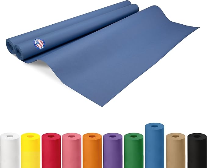 36" x 1200" Blue Kraft Paper Roll, Kids' Arts & Crafts, School Projects by IDLPackaging