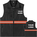 YOWESHOP Lightweight Zip-Up Safety Vest by YOWESHOP