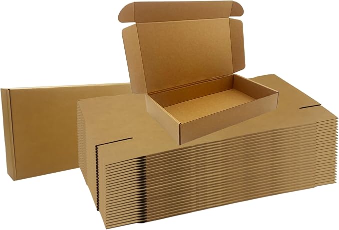 12x7x2 inches Shipping Boxes Bulk 25 Pack Brown, Corrugated Cardboard Box by Unknown