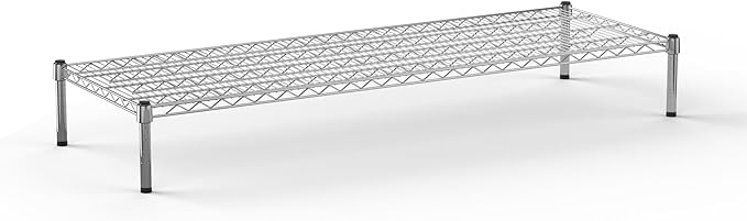 21''W x 60''L x 8''H Chrome Plated Wire Dunnage Rack | Off The Floor Storage by Regal+Altair