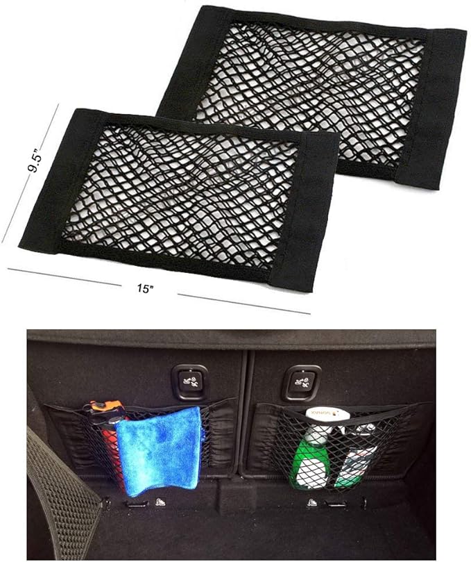 Universal Mesh Cargo Net Storage Net Wall Sticker Organizer Pouch Bag Storage - Image 5