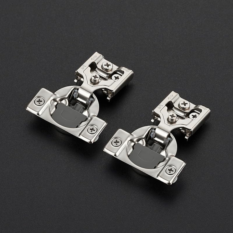 Soft Close Hinges for Kitchen Cabinet Hinges, 3/8 Inch Overlay, 10 Pack - Image 2