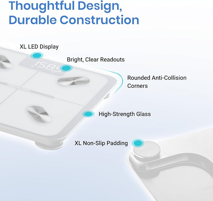 Etekcity Smart Scale for Body Weight and Fat Percentage, Digital Bathroom - Image 8