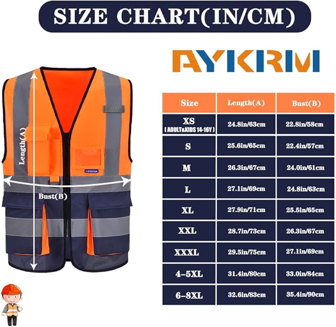 A-SAFETY High Visibility Reflective Safety Vest Customize Logo - Image 2