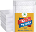 Water Resistant Bubble Envelope Mailers 4 inch x 7 inch #000 White Poly Padded by Unknown