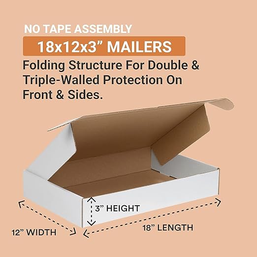 BOX USA 18" Deluxe Shipping Boxes, Gifts or Bulk Business Orders - Image 2