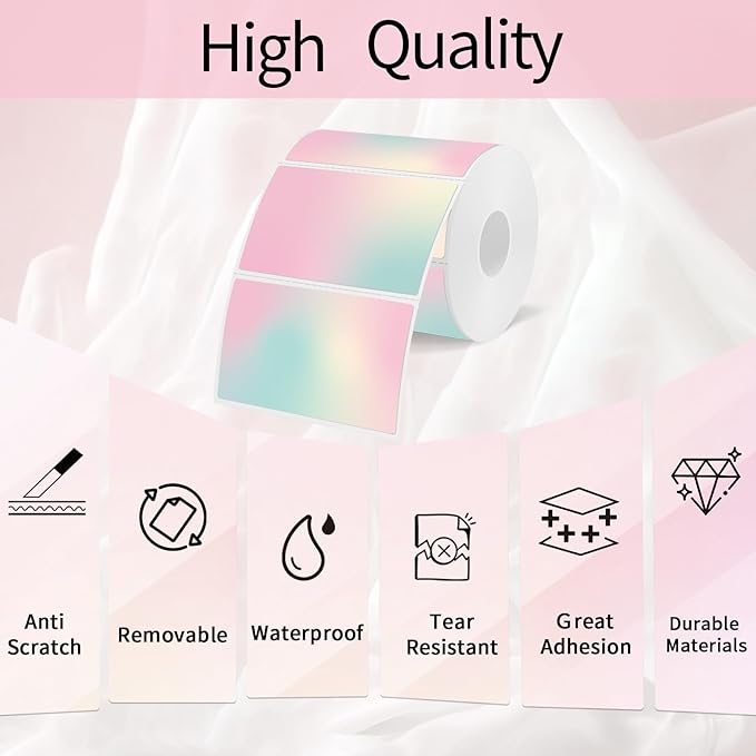 3x2 inch Pink Direct Thermal Labels - Image 3