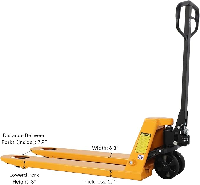 APOLLOLIFT Pallet Jack, Standard Pallet Truck 5500lbs Capacity 48" Lx21 W Forks - Image 3