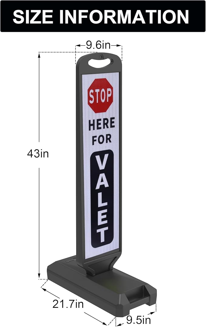 OrangeStar 2-Pack Valet Parking Signs - Image 6
