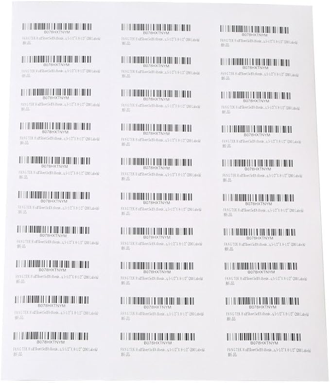 Address Mailing Shipping Amazon FBA Barcode Labels 1 x 2 5/8 - Image 3
