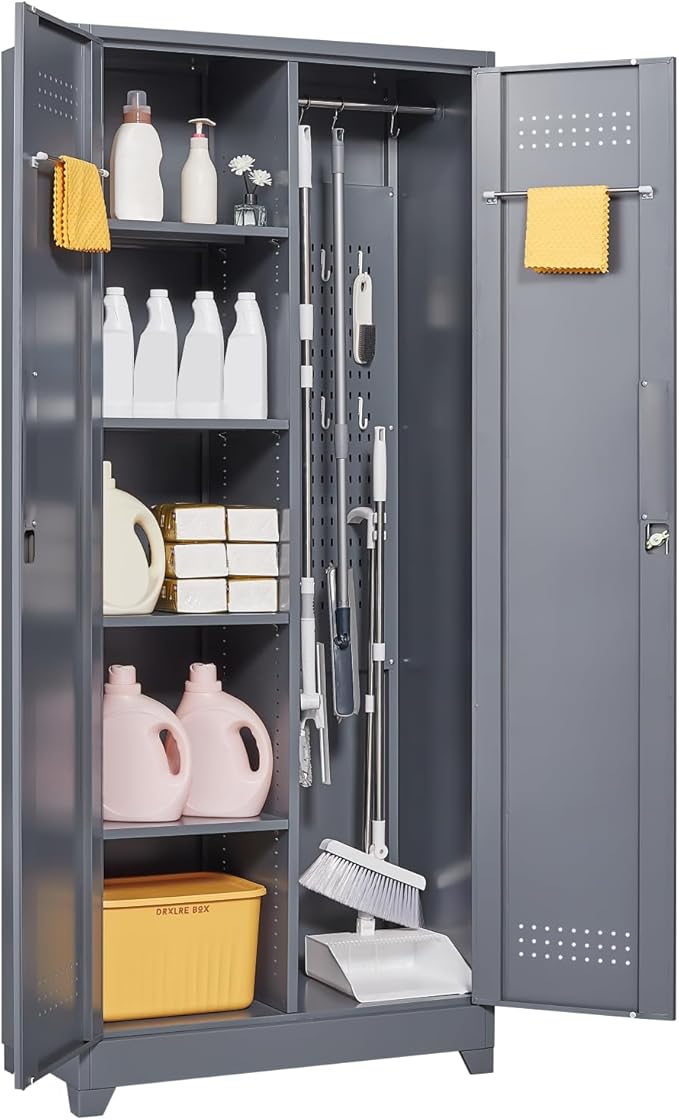 FLEXIMOUNTS 73'' Tall Metal Storage Cabinet by FLEXIMOUNTS