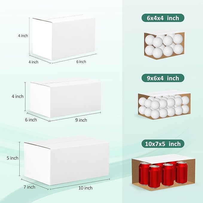 Eupako 30 Pack Small Shipping Boxes Assorted Sizes, Cardboard Boxes - Image 2
