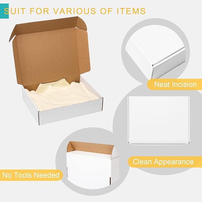 Mcfleet 13x10x3 White Shipping Boxes - Image 4
