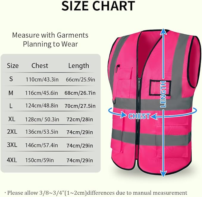 High Reflective Safety Vest for Men Women Breathable - Image 6