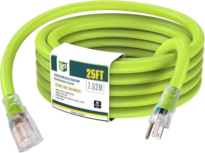 EP 25 Ft Lighted Outdoor Extension Cord by ENERGYPRO