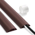 8.5ft Brown Cord Floor Cover, Low Profile Cord Cover Floor, LZEOY Floor Cord by LZEOY