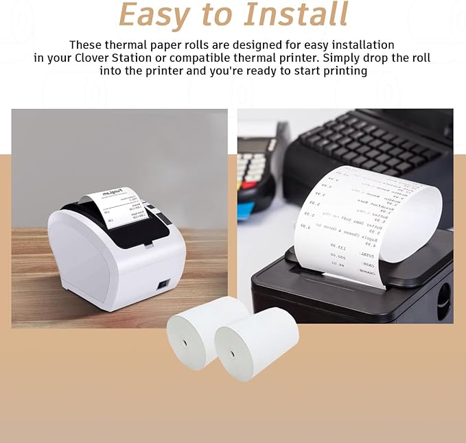 BAM POS 3 1/8" x 190' Thermal Receipt Paper Rolls - Image 5