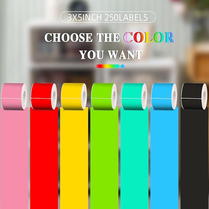 PARLAIM 3 X 5 Inch 250 Per Roll Rectangle Inventory Color Coding Labels - Image 7