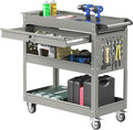 3 Tier Rolling Tool Cart, Heavy Duty Tool Cart on Wheels by KIEPERI