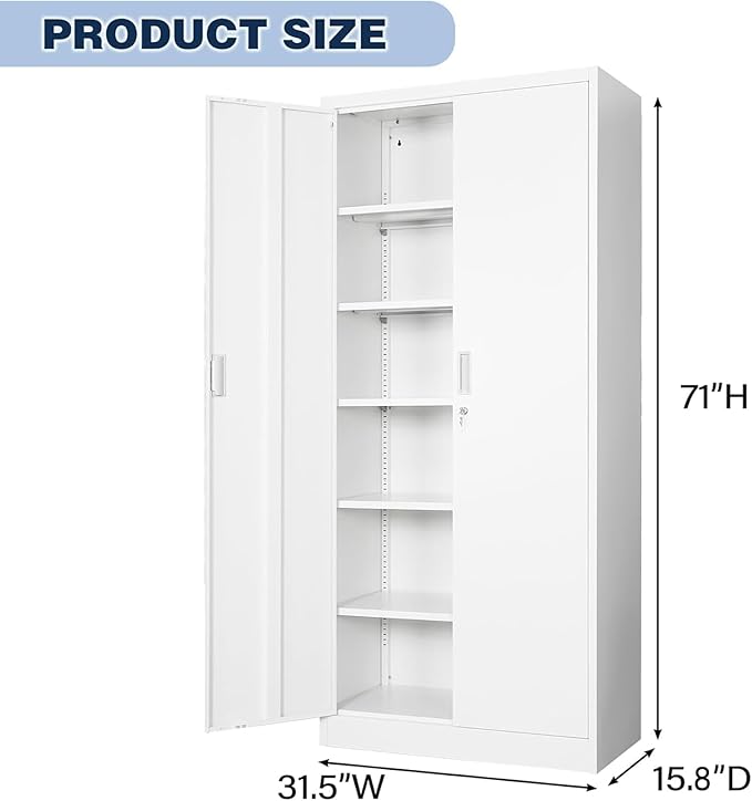 BESFUR Metal Storage Cabinet - Image 3