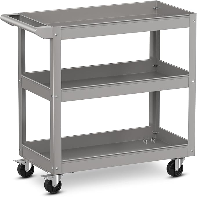 Goplus 3-Layer Service Utility Cart, Heavy Duty Unity Cart - Image 9
