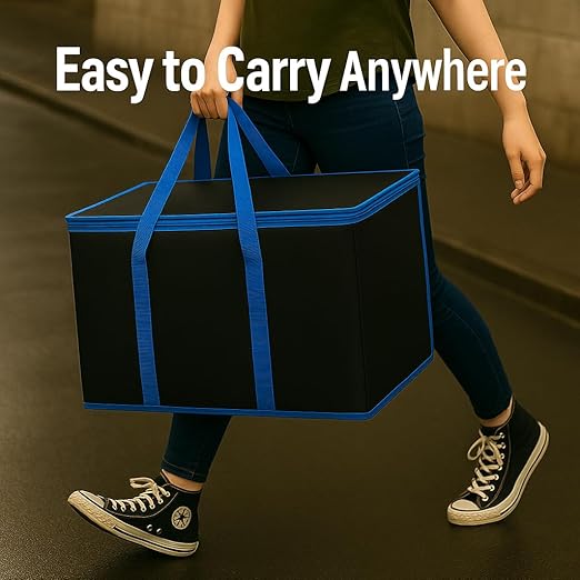 musbus XL-Large Insulated Grocery Shopping Bags, Reusable Bag, Thermal Zipper - Image 3