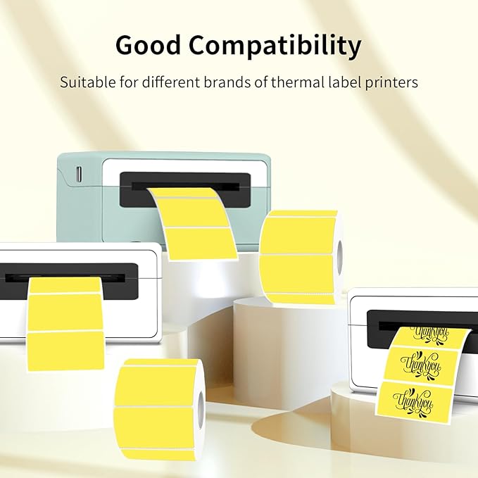 2x1 Inch Thermal Labels, Waterproof Thermal Printer Stickers, Self-Adhesive - Image 4